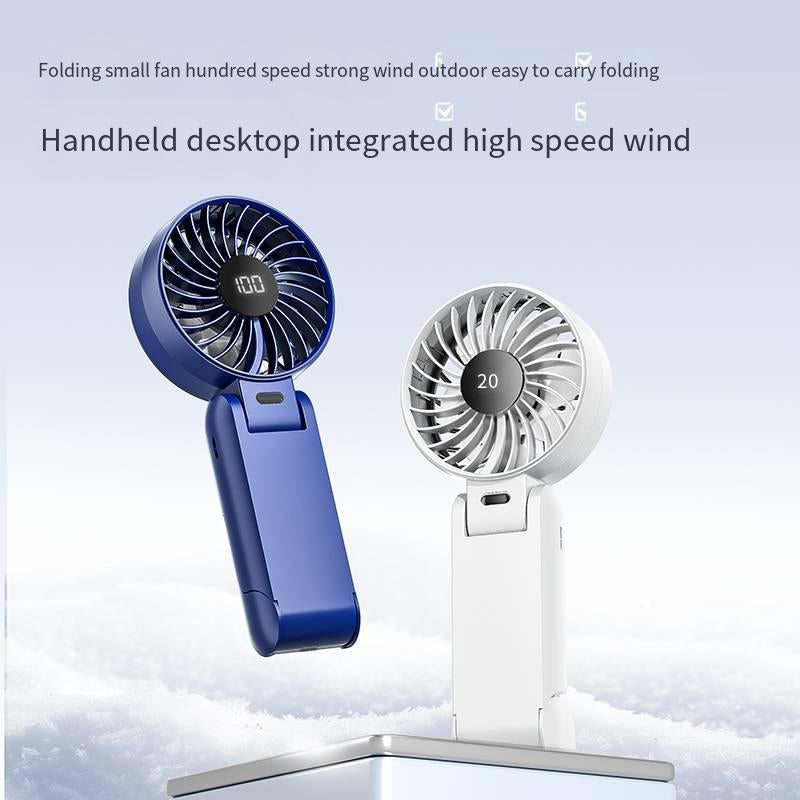 ZARIMI Portable Handheld Turbo Fan, 5 Gear Wind, Battery Operated, up to 12 Working Hours, 5 in 1 Hand Fan with Air Turbo Tech Cooling Fan for Outdoor Activities, Travel, Beach