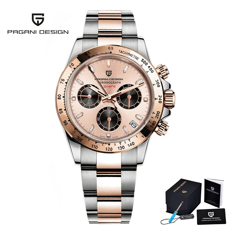 2025 New Men'S Watches Quartz Business Watch Mens Watches Top Brand Luxury Watch Men Chronograph VK63 Reloj Hombre