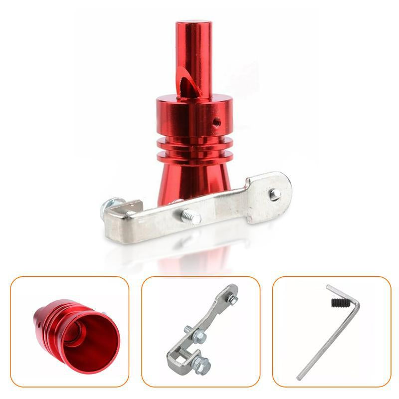 Turbo Whistle - Turbo Sound Whistle, Aluminum Universal Turbo Whistle, Car Turbo Simulator Sound Whistle for Truck SUV Car, 1 Pack Size XL (Red)