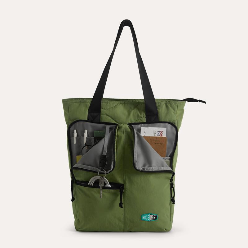 【NEW IN】BAGSMART 20L Ultra-Light Convertible Tote Backpack, 15.6" Laptop Compartment, 40Oz Cup Holder & Hidden Straps – Stylish & Functional for Work/Travel Tiktokshopbacktoschool