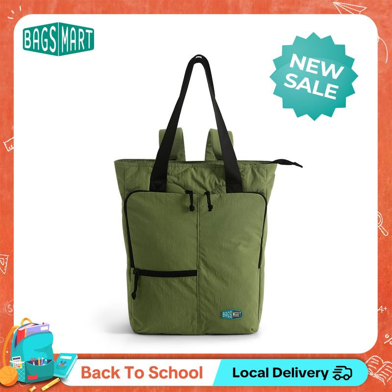 【NEW IN】BAGSMART 20L Ultra-Light Convertible Tote Backpack, 15.6" Laptop Compartment, 40Oz Cup Holder & Hidden Straps – Stylish & Functional for Work/Travel Tiktokshopbacktoschool