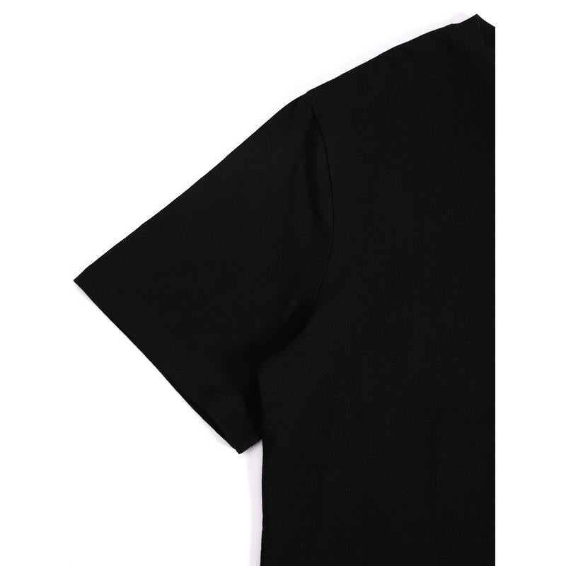Cotton Short Sleeve I Identify as a Threat My Pronouns Are Try Me (On Back) T-Shirt for Men Women