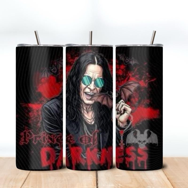 Ozzy Inspired Tumblers - Unique Design with Train Illustration Ozzy Tumblers Drinkware Washable Reusable Portable Flasks Mug Bottled Water Bottles
