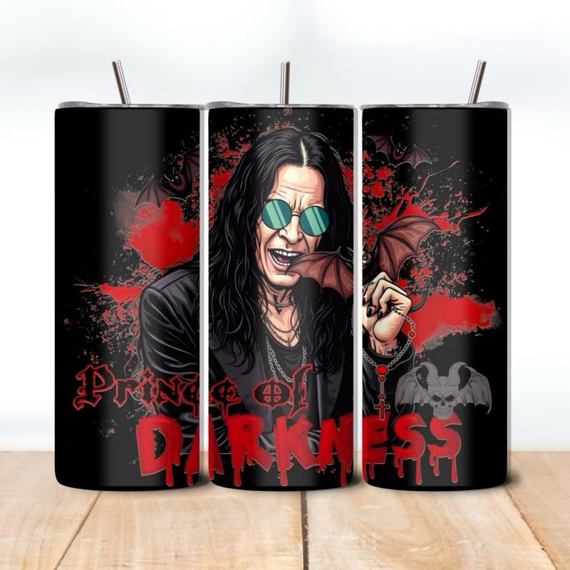 Ozzy Inspired Tumblers - Unique Design with Train Illustration Ozzy Tumblers Drinkware Washable Reusable Portable Flasks Mug Bottled Water Bottles