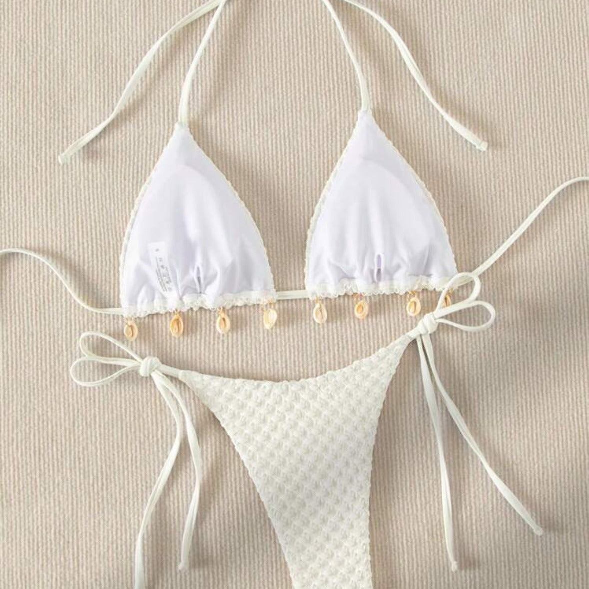 Special Fabric Split Swimsuit Swimwear Women'S Outer Single Sexy