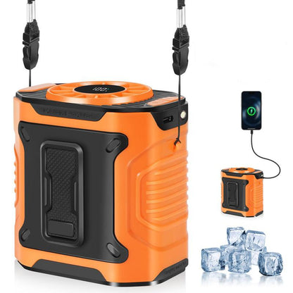 Portable Waist Clip Fan – Rechargeable 10-Speed Belt Airflow for Outdoor Work, Hiking, and Summer Activities – Hands-Free Cooling Fan for inside Shirt