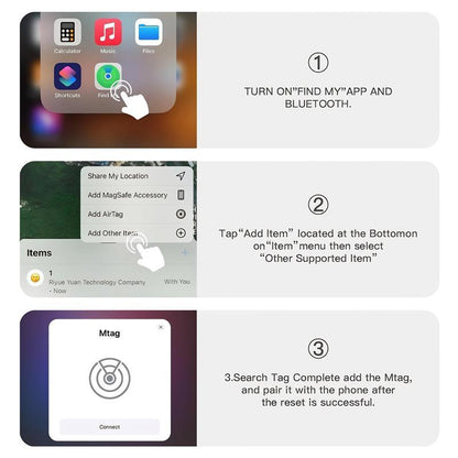 LOZE GPS Tracker, Car GPS Tracker, Mini Tracker, Pet Tracker, Clear Front Design with Weatherproof Case - No Monthly Fees - Best Invisible GPS Tracker, Anti-Lost Device, Works with Apple Find My (Ios Only)
