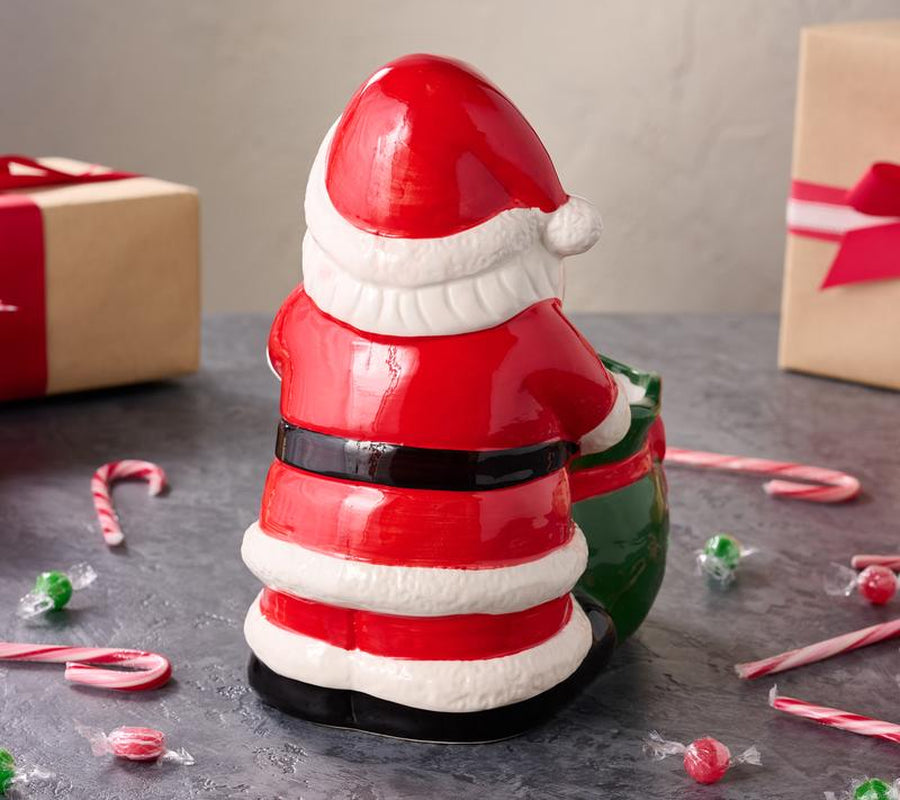 Mr. Christmas 12" Ceramic Musical Holiday Candy Bowl