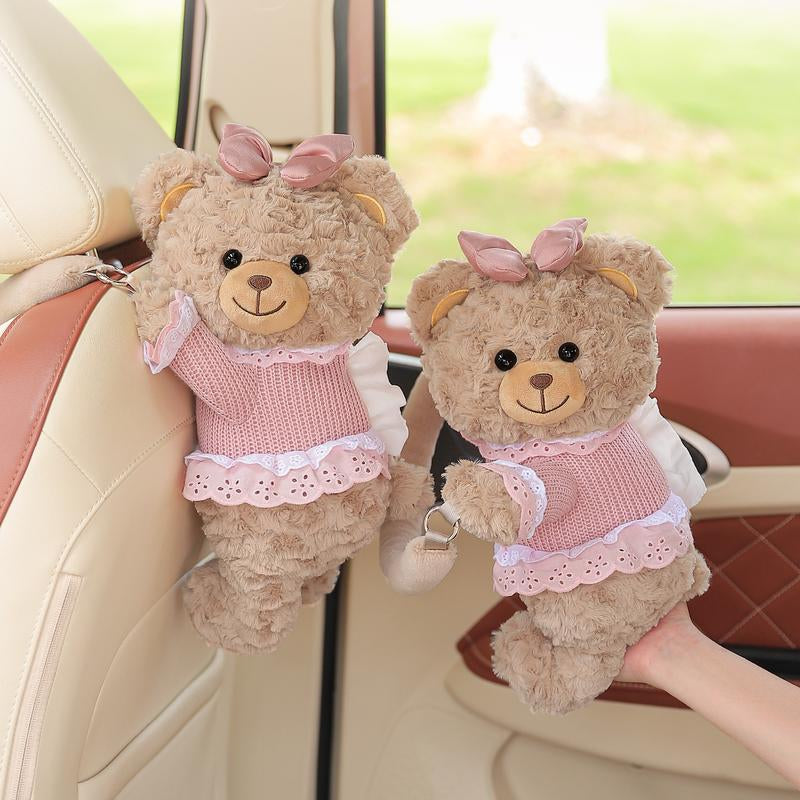 Cute Car Paper Towel Holder, Hanging Car Tissue Box, High-End Feel, Practical Car Accessory, Essential Item for Vehicles