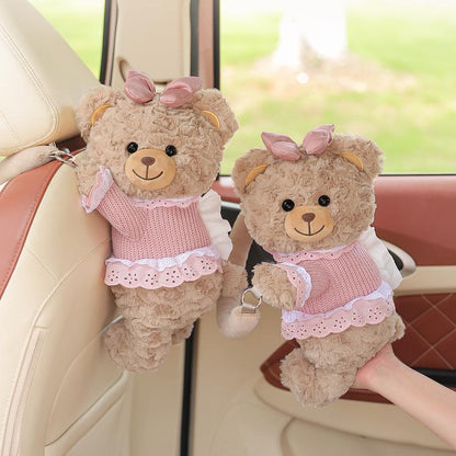 Cute Car Paper Towel Holder, Hanging Car Tissue Box, High-End Feel, Practical Car Accessory, Essential Item for Vehicles