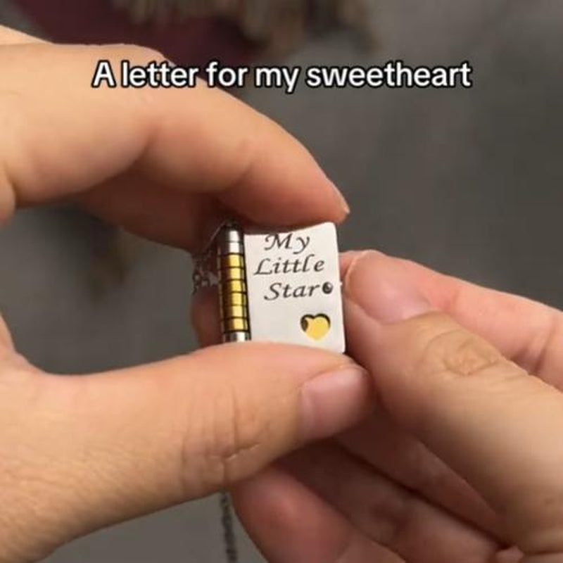 My Little Star Book Necklace for Daughter / Son, Birthday Day Gift Graduation Jewelry of Love