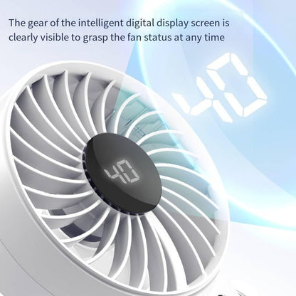 ZARIMI Portable Handheld Turbo Fan, 5 Gear Wind, Battery Operated, up to 12 Working Hours, 5 in 1 Hand Fan with Air Turbo Tech Cooling Fan for Outdoor Activities, Travel, Beach