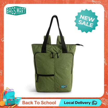 【NEW IN】BAGSMART 20L Ultra-Light Convertible Tote Backpack, 15.6" Laptop Compartment, 40Oz Cup Holder & Hidden Straps – Stylish & Functional for Work/Travel Tiktokshopbacktoschool
