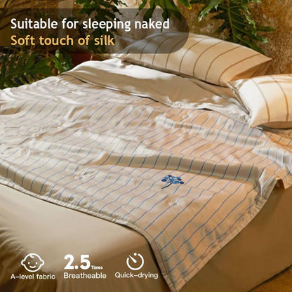 【Summer Gifts】Tencel Lyocell Summer Blanket - Washable Lightweight Summer Duvet, Hypoallergenic Class a Bedding, Thermal Regulating Eco-Friendly Duvet Insert (All Season)