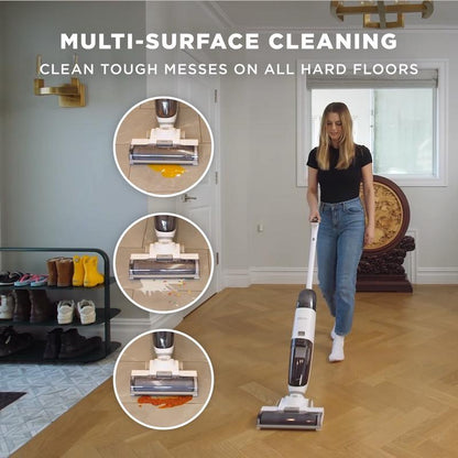Ihome Wetvac Cordless Vacuum + Mop with 45 Minute Runtime, Self Cleaning + Charging Base, Multi Surface Hard Floor Cleaner Durable Portable Multifunction Household Items