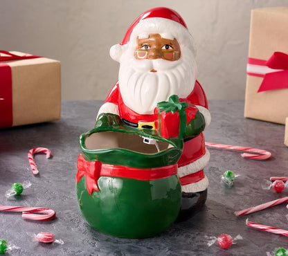 Mr. Christmas 12" Ceramic Musical Holiday Candy Bowl