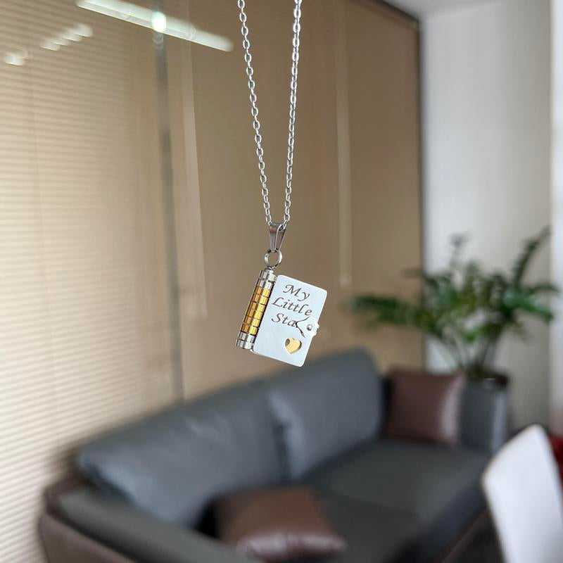 My Little Star Book Necklace for Daughter / Son, Birthday Day Gift Graduation Jewelry of Love
